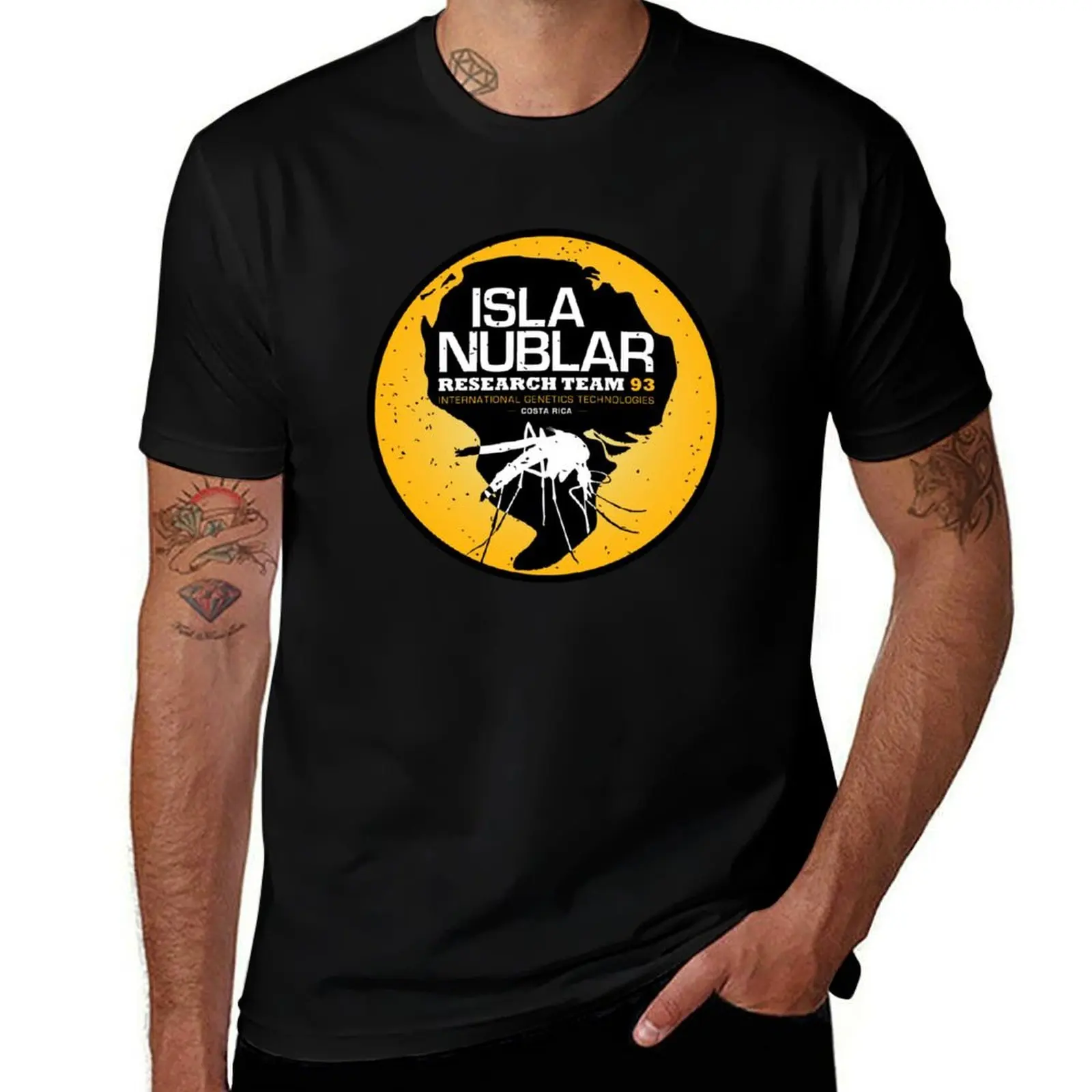 Isla Nublar Research Team T-Shirt Christmas Casual Short Sleeve Top T-Shirt