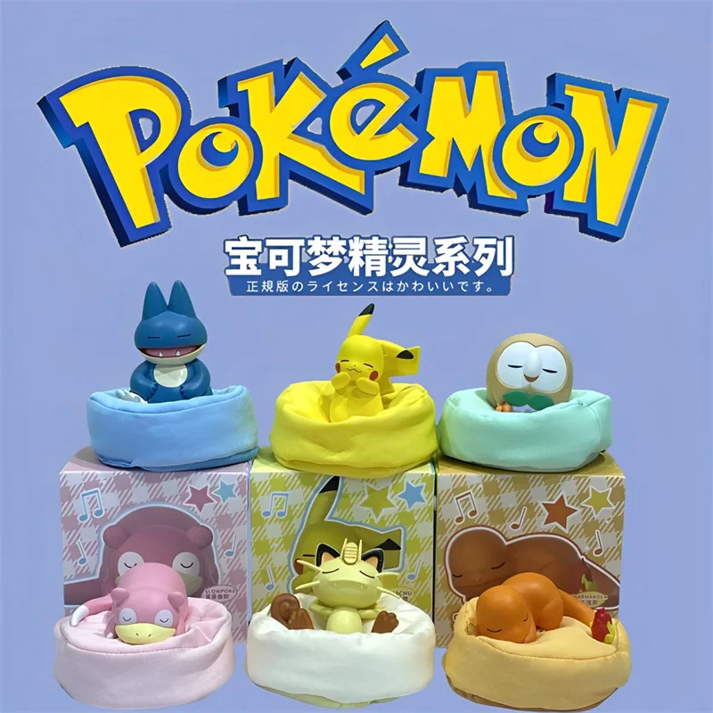 New Pokemon Casual Time Series Desktop Display Kitty Kabutops Figure Blind Box Toy Collectible Anime Figurine