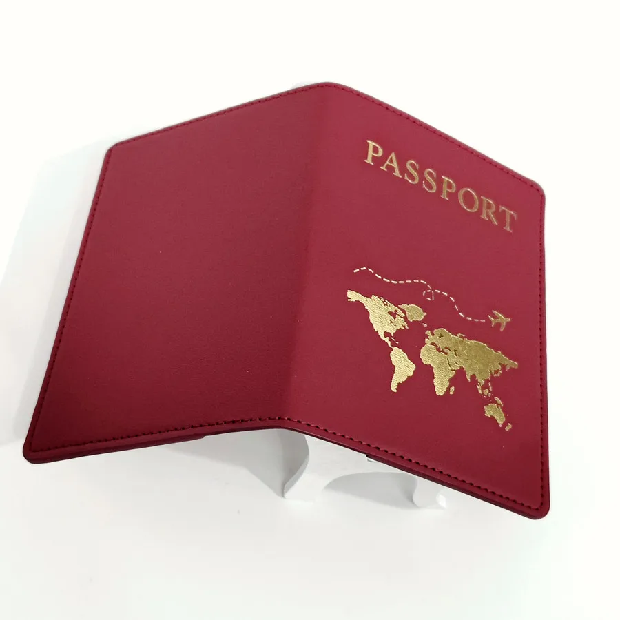 1PCS PU Leather Passport Cover Case  Holder  Wallet Card Holder Lightweight Fashion Travel Accessories For Flight