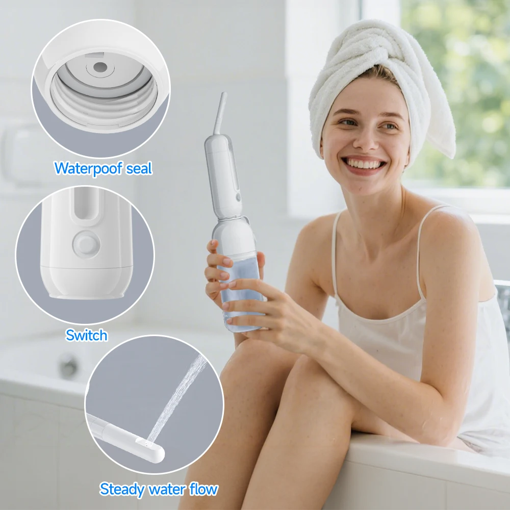 

Portable USB-C Rechargeable Electric Bidet Sprayer - High Pressure Handheld Personal Hygiene Cleaner for Women, Men