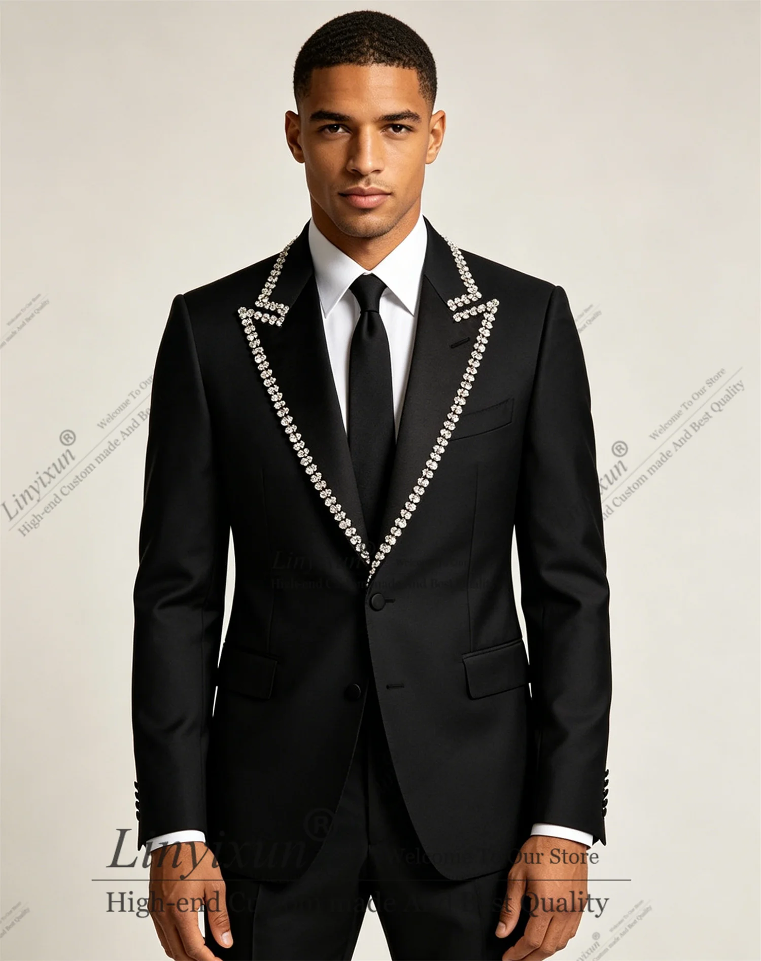 

Formal Men Suits Wedding Suit Bridegroom Business Groom Wear Tuxedos Custom Made Formal 2 Pieces Male Blazers Groomsmen Best Man