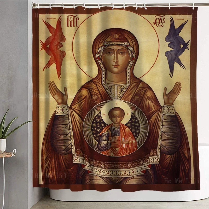 Honoring The Mother Of God Prophets Jesus Birth Fast Prayer Lord Catholic Most Holy Glory Faith Shower Curtains By Ho Me Lili