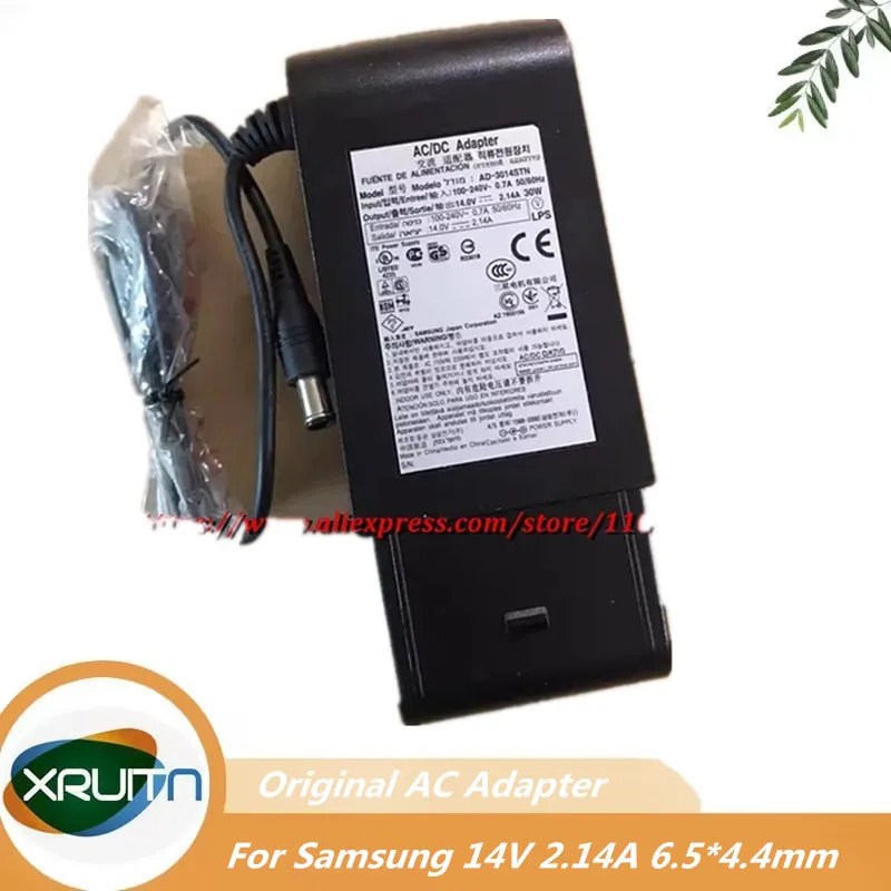 

Original 14V 2.14A 30W AD-3014STN LED Monitor Charger for Samsung S22A200B S24D300H S27D590C U28D590D Monitor AC/DC Adapter