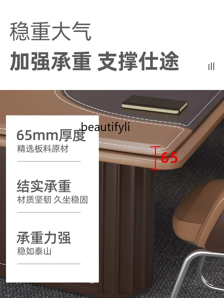 

lhy 26 ss 26 Conference Table Long Table Modern High-End Conference Room Fashion Negotiation Meeting Office Table and Chair Comb