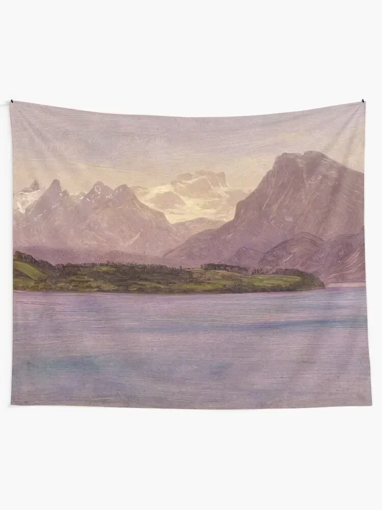 

Alaskan Coast Range by Albert Bierstadt Tapestry Room Decorating Aesthetic Decorations For Your Bedroom Tapestry