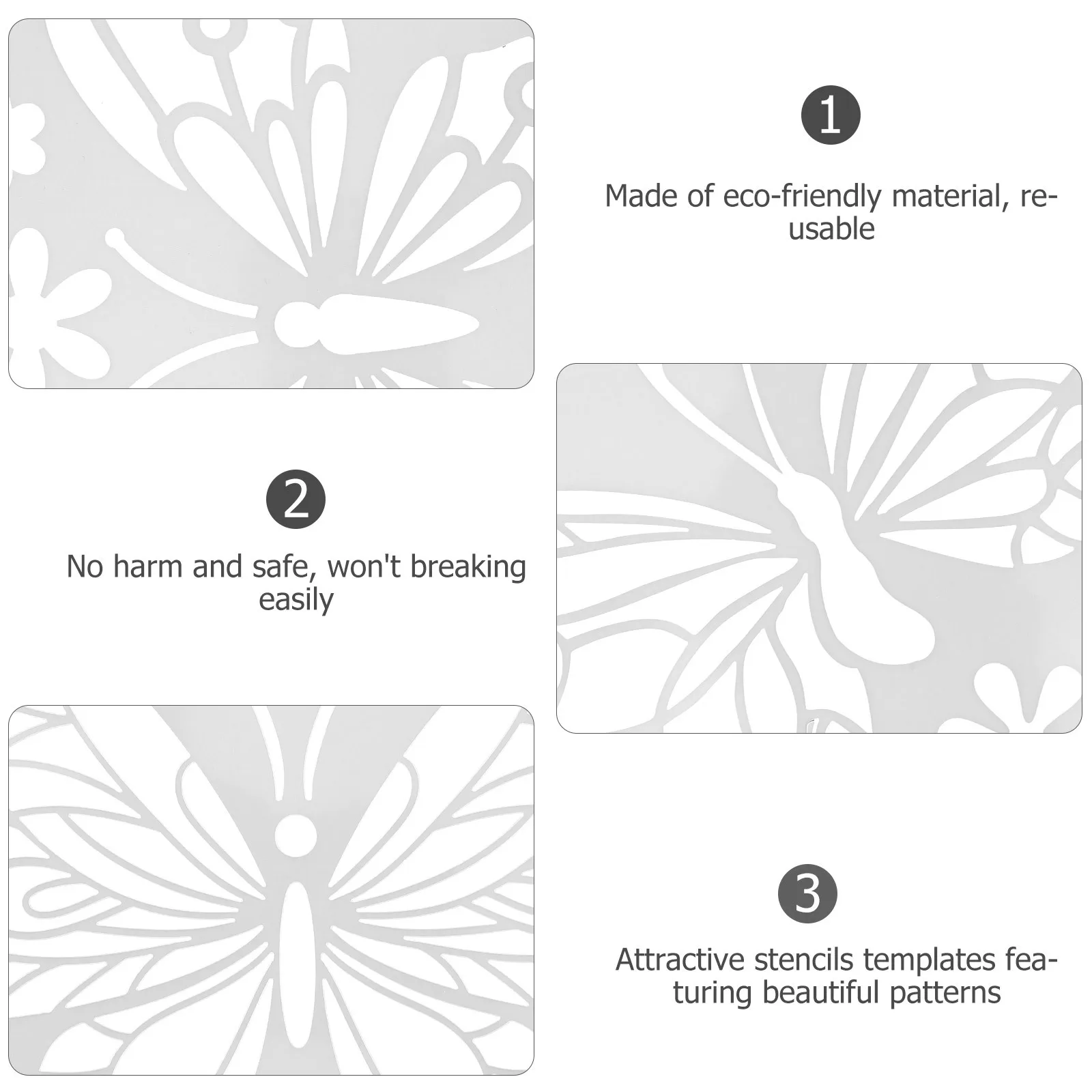 

24Pcs Drawing Template Butterflies Hollow Painting Stencil Reusable Eco Friendly DIY Art Templates for Adults Crafts
