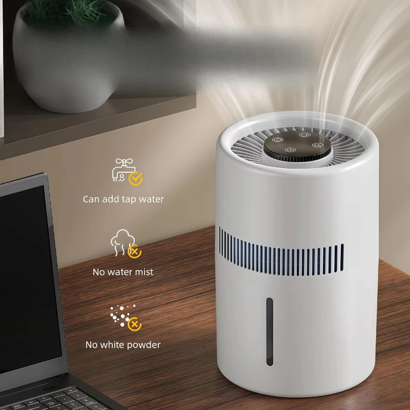 Household fog-free portable USB humidifier with aromatherapy function, large-capacity air purification, suitable for