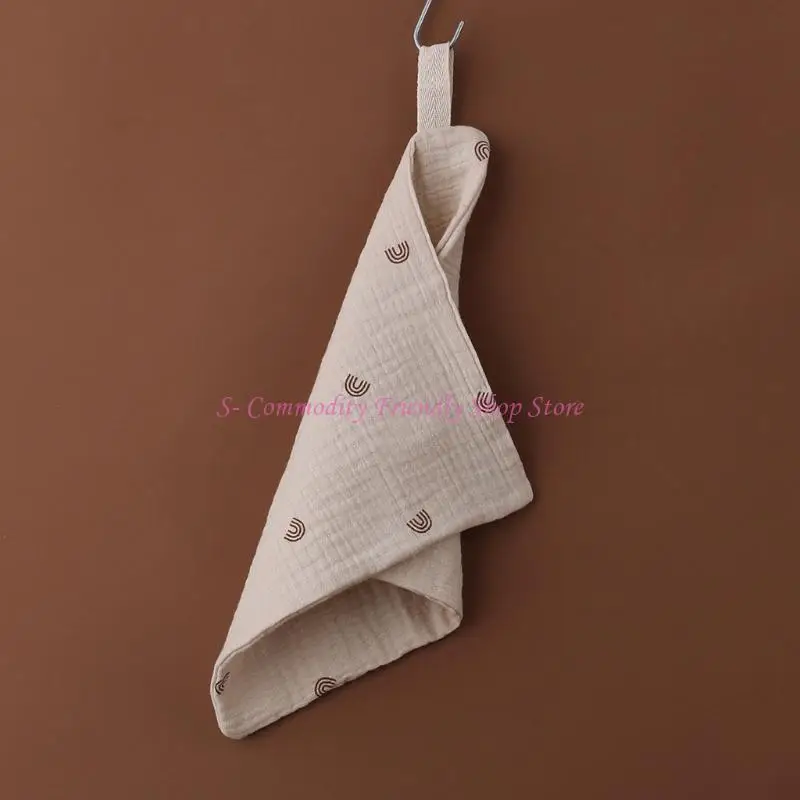 85AE 10Pcs Baby Saliva Towels Muslin Cloth Hand Face Wipes Bib Handkerchief Washcloth