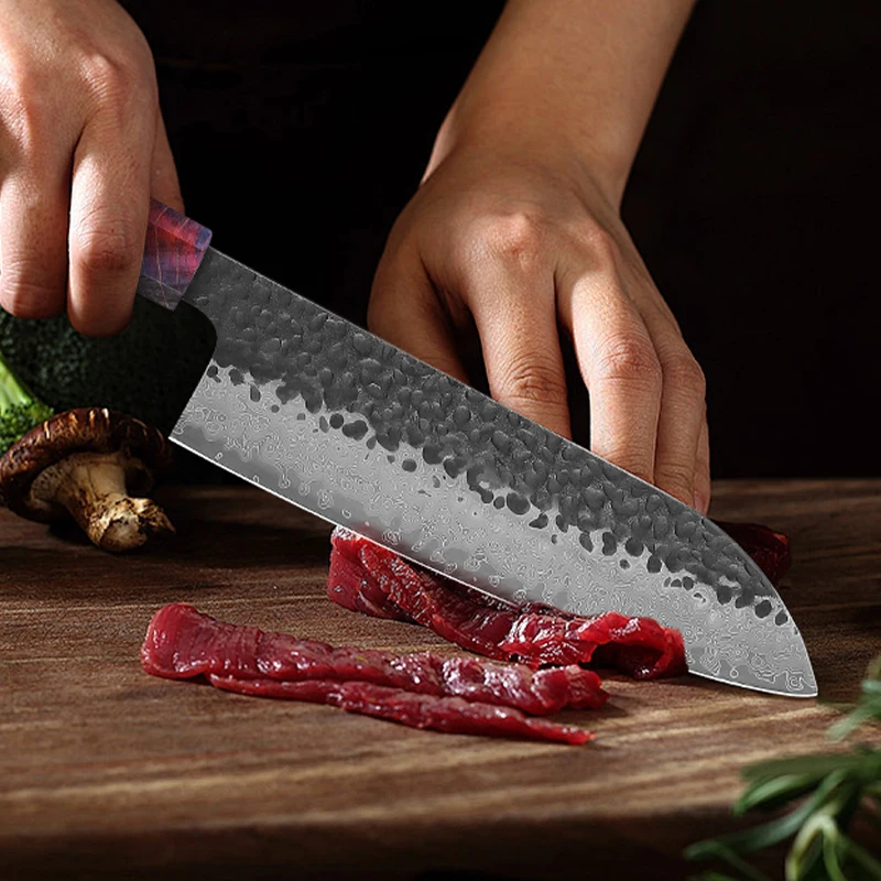 1-4 PCS Kitchen Knife Set VG10 Damascus Steel Japanese Chef Knife Santoku Knife Nakiri Knife Kiritsuke Knife Stable Wood Handle