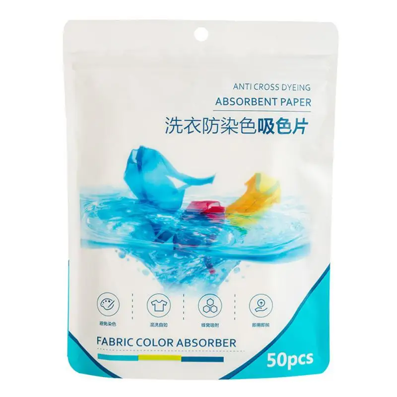 Laundry Detergent Tablet Sheet Washing Wipe Washing Machine Tide Color Catcher Grabber Sheet Bubble Cloth Anti Dyed Home