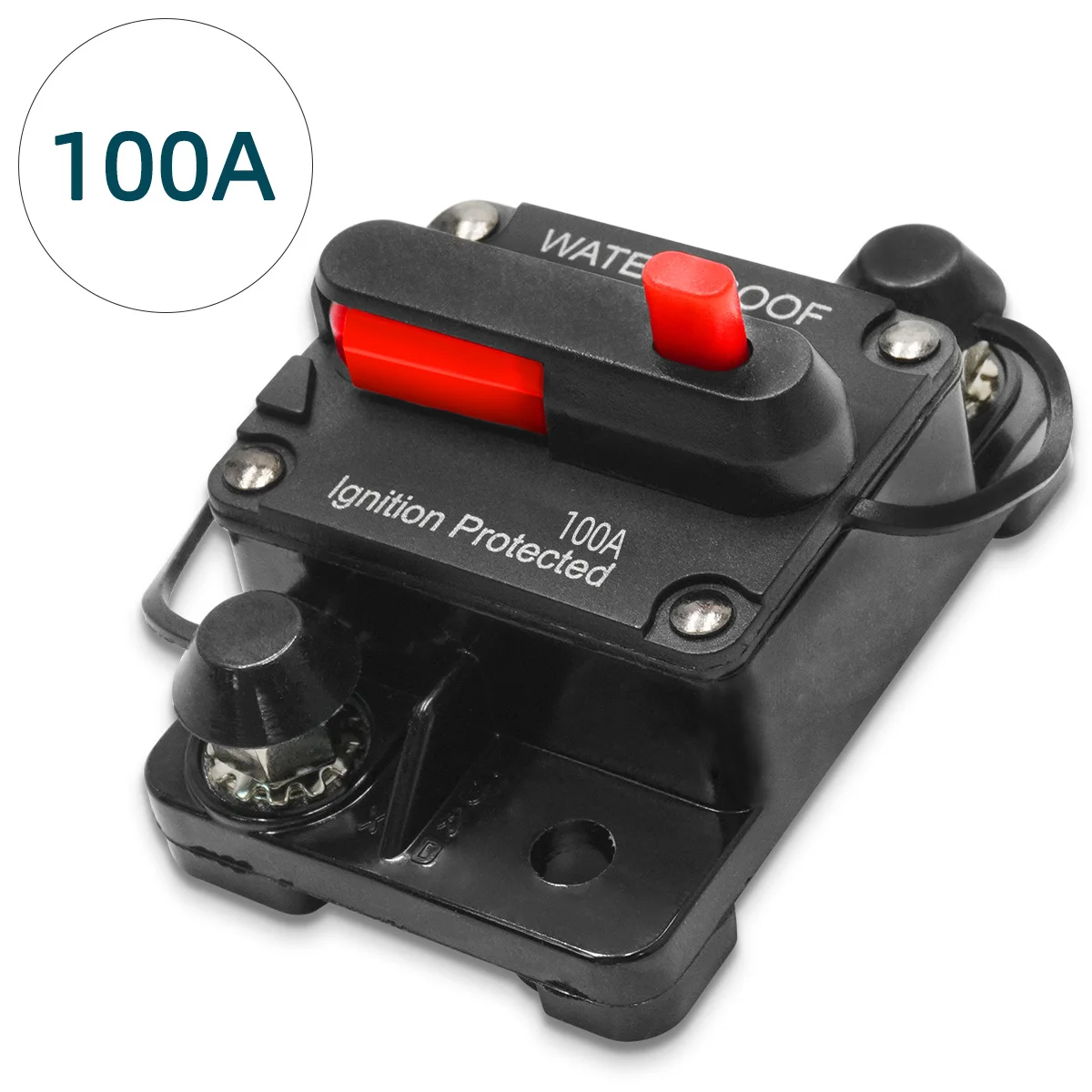 12V-48V Leistungsschalter 30a bis 300a Leistungsschutzsicherung Manueller Reset Wasserdichtes Auto-Boot-Handbuch 300a 200a 150a 100a 50a 40a