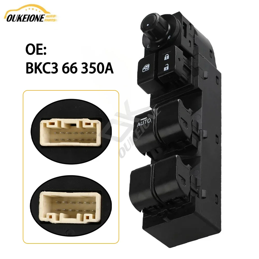 

BKC3-66-350A Передний левый электрический переключатель управления стеклоподъемником для Mazda 3 Axela 2014 2015 2016 2017 BKC3 66 350A Автомобильные аксессуары