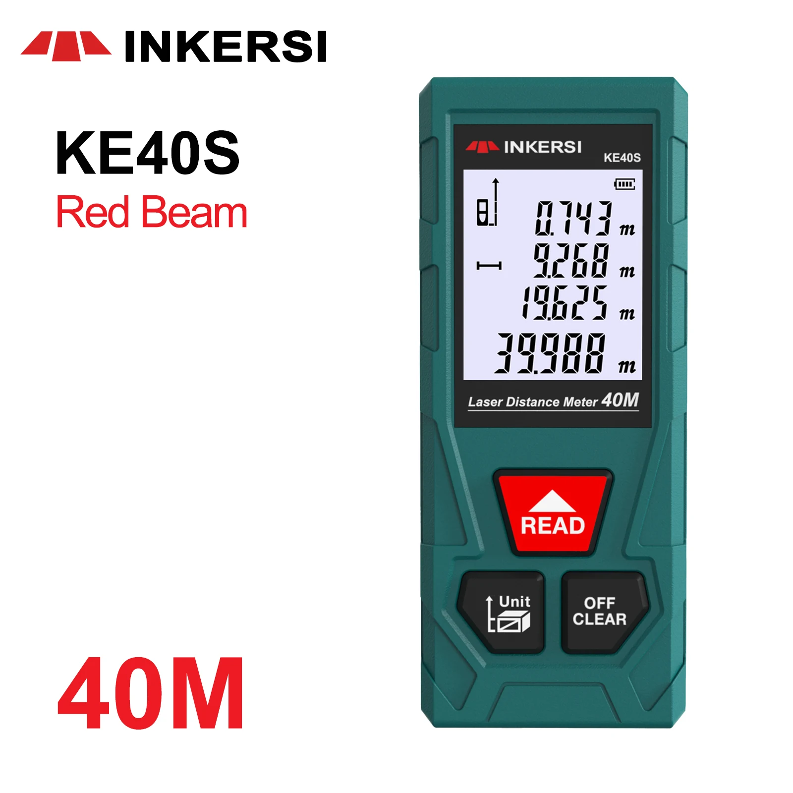 Imagem -05 - Inkersi Laser Rangefinder 120m 100m 70m 50m 40m Digital Laser Medidor de Distância Laser Range Finder Fita Distância Mediador Ferramentas