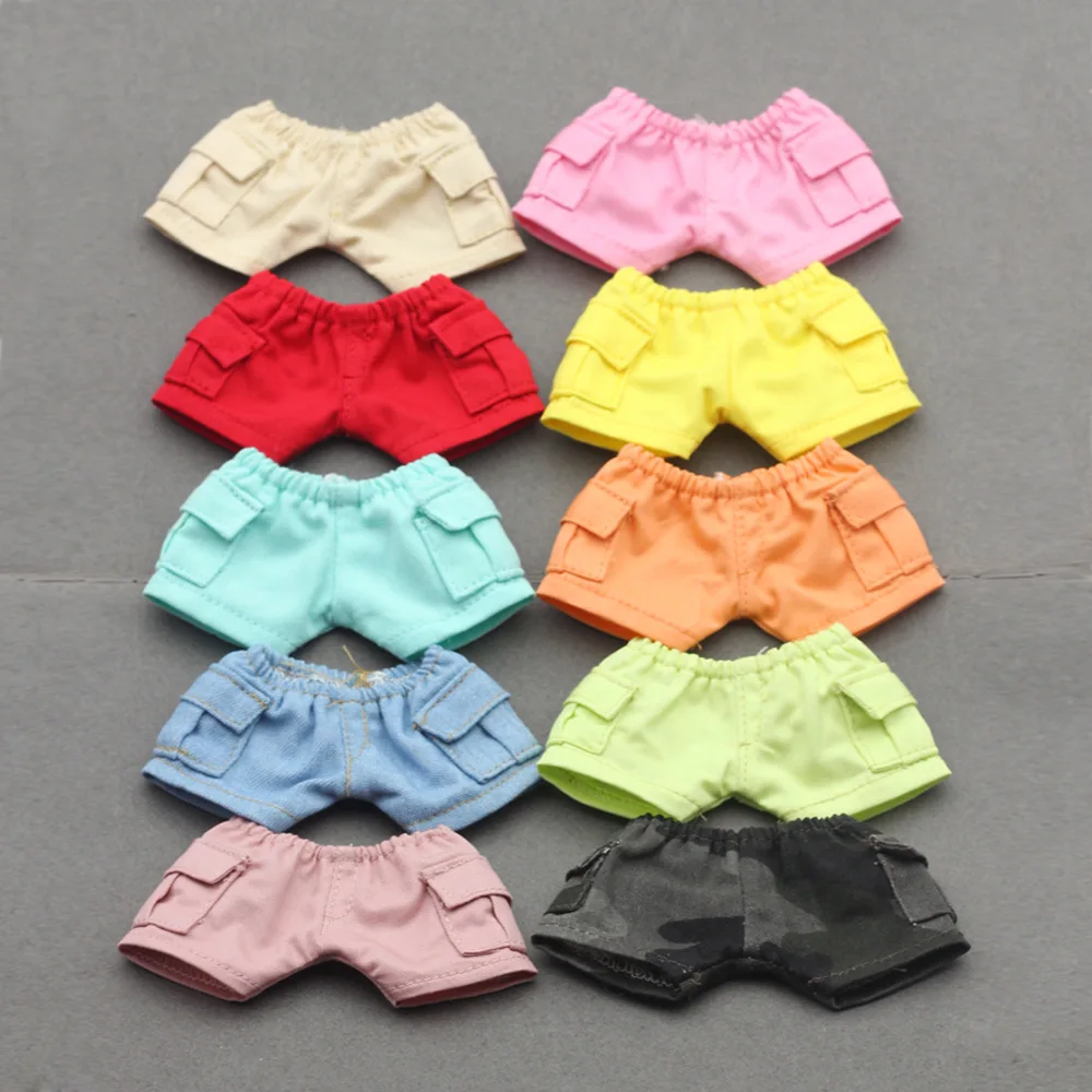 

Labubu Doll Clothing 17cm Universal Denim Pocket Pants & Work Pants - For Labubu I/II Idol Dolls Sitting Party