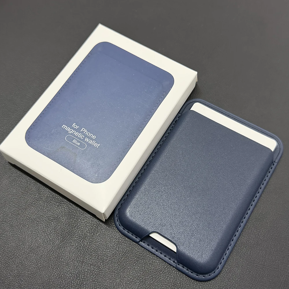 Luxuriöse MagSafe Magnetische Leder-Brieftaschenhülle für iPhone 17 16 15 14 13 12 Pro Max Plus Kartenhalter-Abdeckung Zubehör