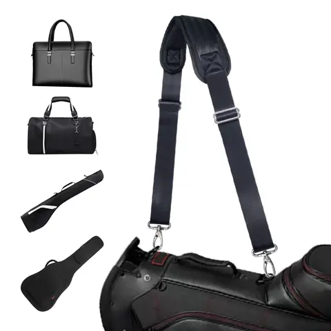 Spallacci resistenti per sacche da golf, sostituzione universale, stile fisso da 58" con fibbie regolabili ispessite.