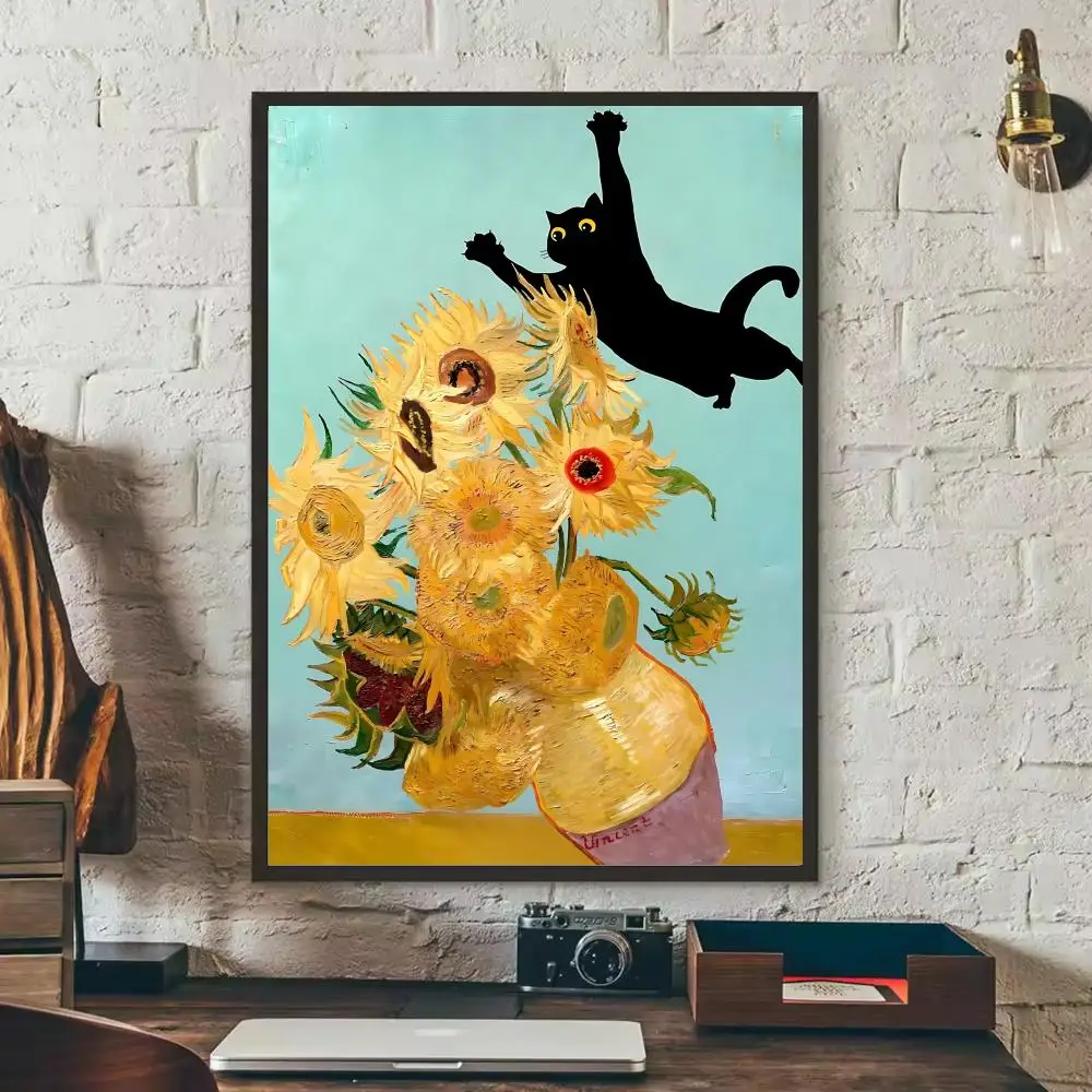 Van Gogh Second Creation Lustiges Poster für Zuhause, Wohnzimmer, Schlafzimmer, Bar, Flur, klebrige Wandkunst, Druck, ästhetische Dekoration – Detail 8