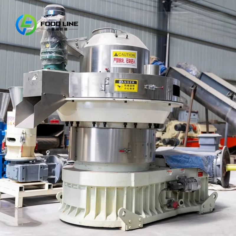 Customized ring die wood pellet mill adjustable die 4‑12mm biomass pellet press for sawdust fuel particle production plant