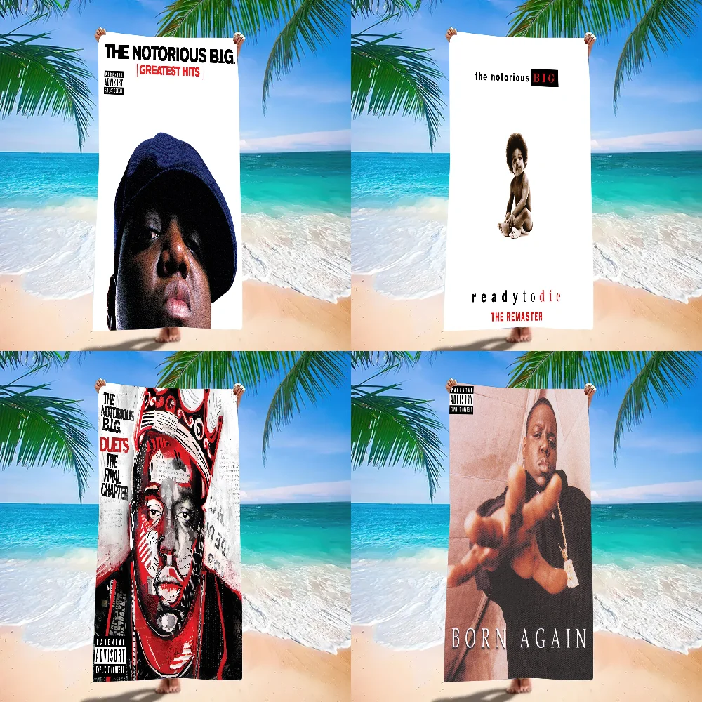 

R-Rapper Biggie Smalls Towel Beach Towel Large Size Outdoor Travel Camping Absorbent toallas Towels Summer Swimming