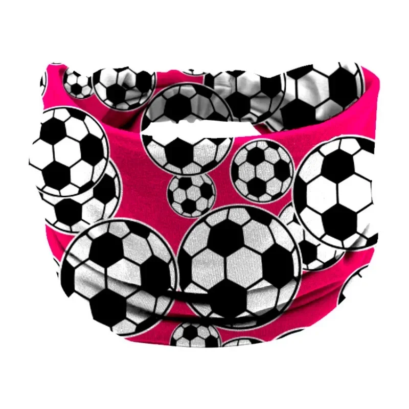 Accessoires pour cheveux de football, bracelet et boucles d\'oreilles, turban, ballon de football, bandes de sauna, bandana, pièce de sauna