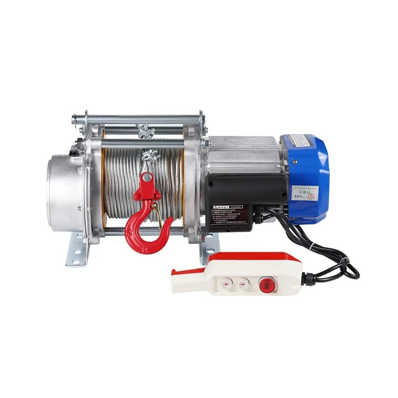 Customizable 1-1.5T Aluminum Shell Hoist Home Small Multifunctional Lifting Crane Electric Hoist Winch