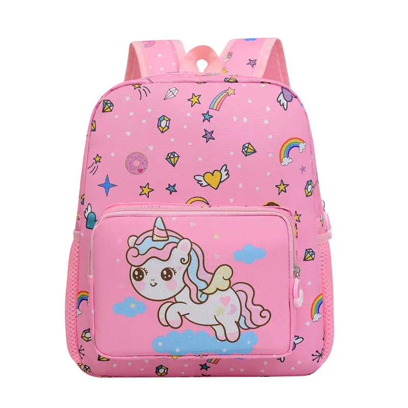 Unicorn Backpack for Children Cute Little Dinosaur Boy Backpack Cartoon Kindergarten Bag 2-5 Years Princess Bag