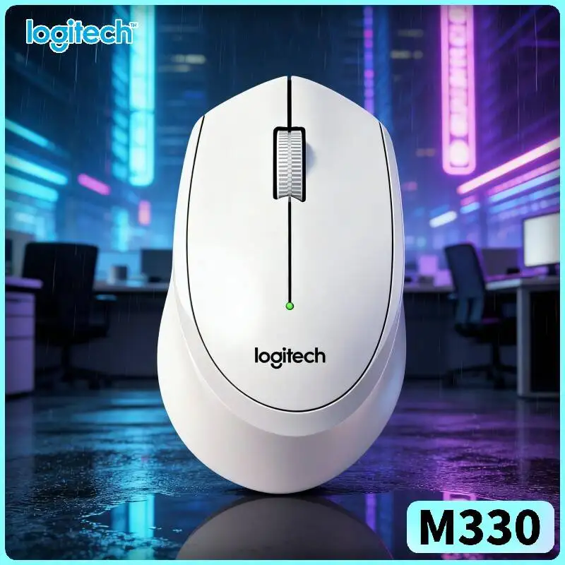

Беспроводная эргономичная мышь Logitech M330 2,4 ГГц с бесшумными кнопками, USB-наноприемником, широкой рукояткой для Windows, Mac, Linux, ПК, подставка