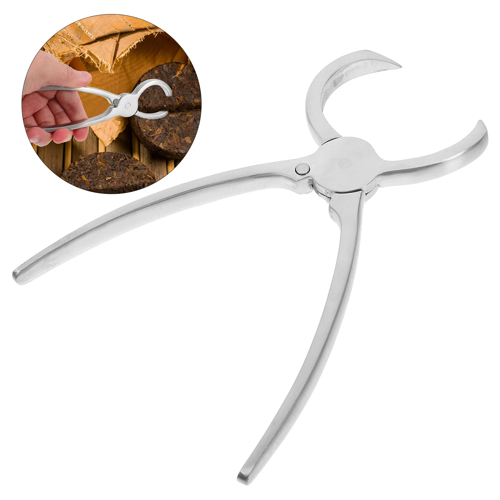 

Tea Tongs Silver Traditional Supply Stainless Steel Tool Brick Pliers Food