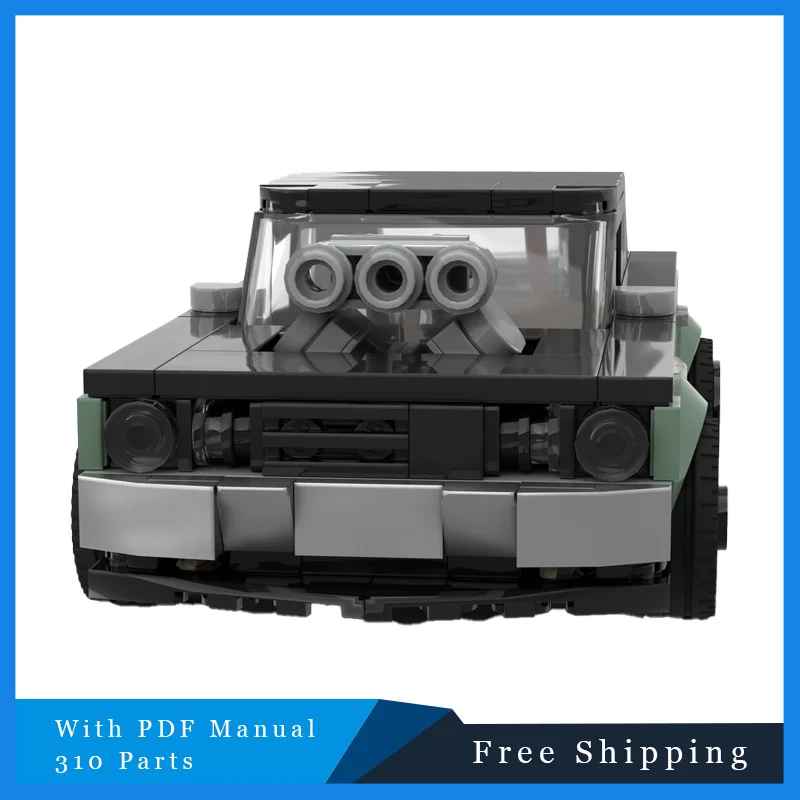 310 pièces célèbre film Sport voiture modulaire MOC blocs de construction modèle créatif enfants éducation bricolage assemblage jouets ensemble cadeau d'anniversaire
