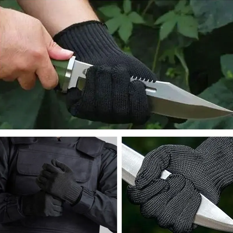 1 пара устойчивых к порезам защитных перчаток, износостойкие защитные, устойчивые к порезам, утолщенные защитные перчатки, устойчивые к порезам, противоскользящие