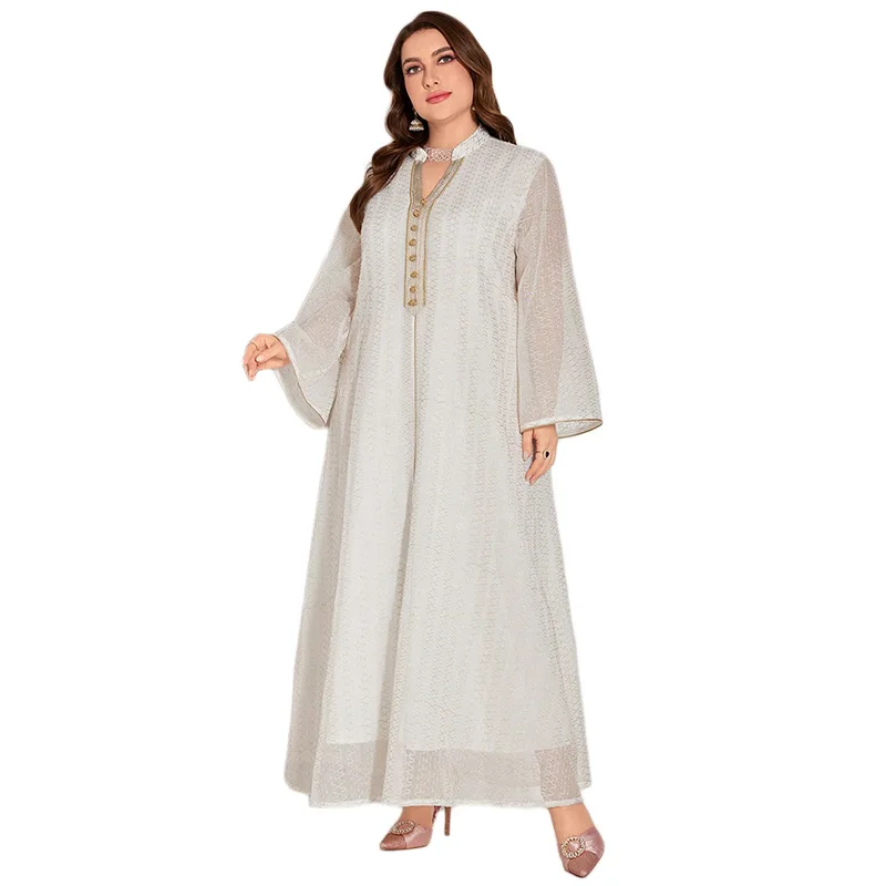 Eid Muslim Abaya for Women Party Dresses Jalabiya Buttons Ramadan Vestidos Dubai Abayas Islam Arab Long Robe Morocco Kaftan