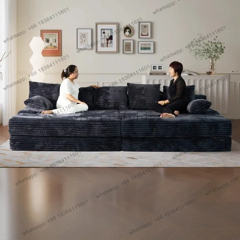 PG Bed Luxury European Sofa Armrest Adults Villa Floor Vacuum Compressed Couch Living Room Recliner Divano Sottovuoto Furniture