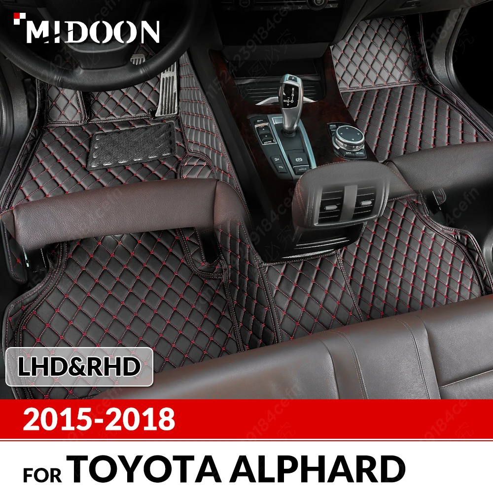 

Автомобильные коврики для Toyota Alphard 2015 2016 2017 2018, автомобильные подушечки для ног на заказ, автомобильный ковер, аксессуары для интерьера