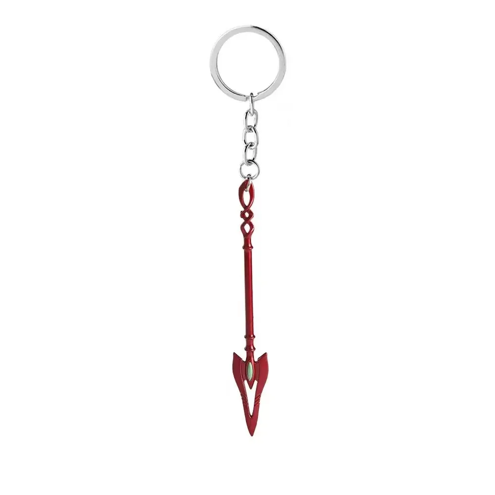 Anime Evangelion Spear of Longinus Keychain Action Figure 12cm Backpack Pendant Creativity Car Key Ring Accessories Gift