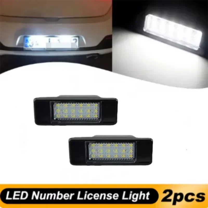 

2X for Citroen C2 C3 C5 C6 C8 and Peugeot 106 1007 207CC 307 308 3008 406 508 607 LED License Number PlateLight Rear Canbus