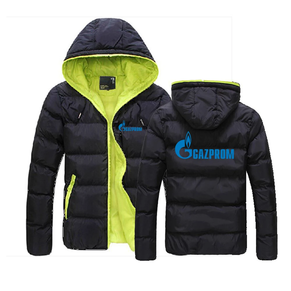 

Russia Gazprom 2024 New Men Autumn Winter Hot Sale Six-color Cotton Suit Jacket Casual Hooded Solid Color Fashion Coat Top