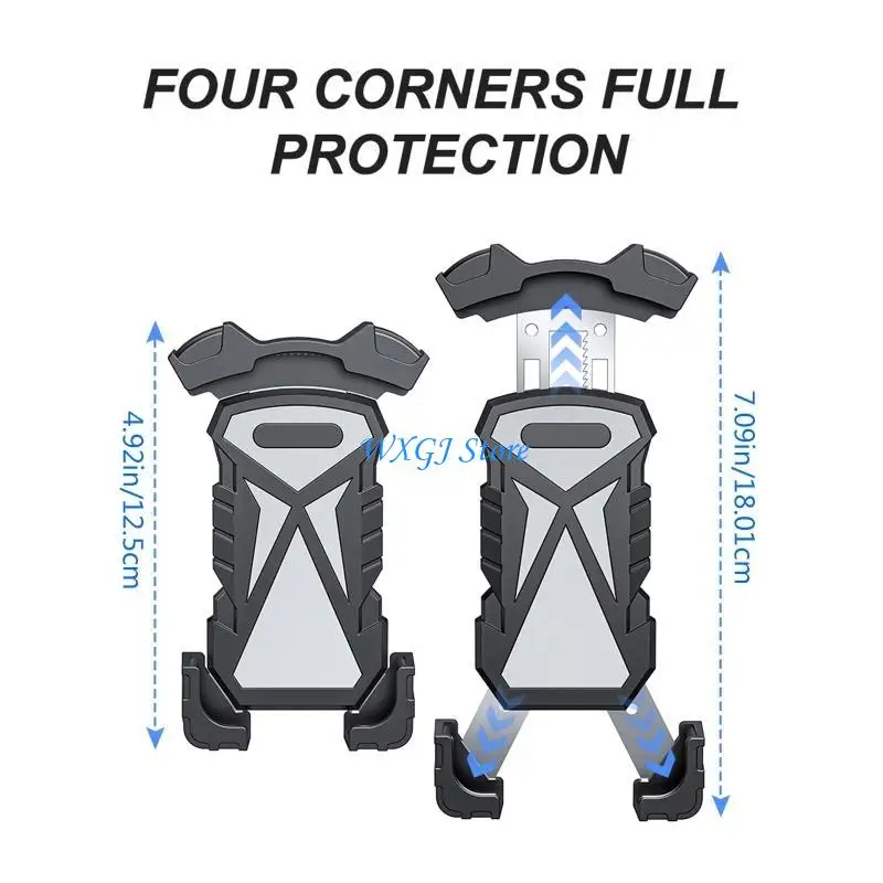 37JE حامل هاتف للدراجة مصنوع من البلاستيك لمقود الدراجة النارية #6