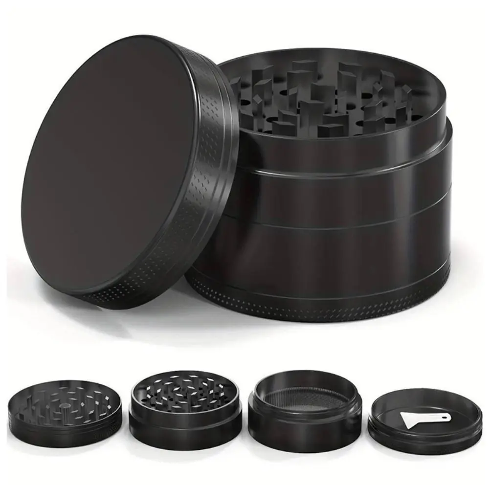Zinc Alloy 4-Layer Grinder Non-Stick Coated Pollen Scraper Portable Grinder 40mm Size Spice Crusher Rolling Accessories