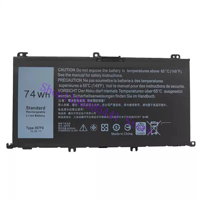 74WH 357F9 Laptop Battery for Dell Inspiron 15 7000 7559 7566 7567 7759 Series