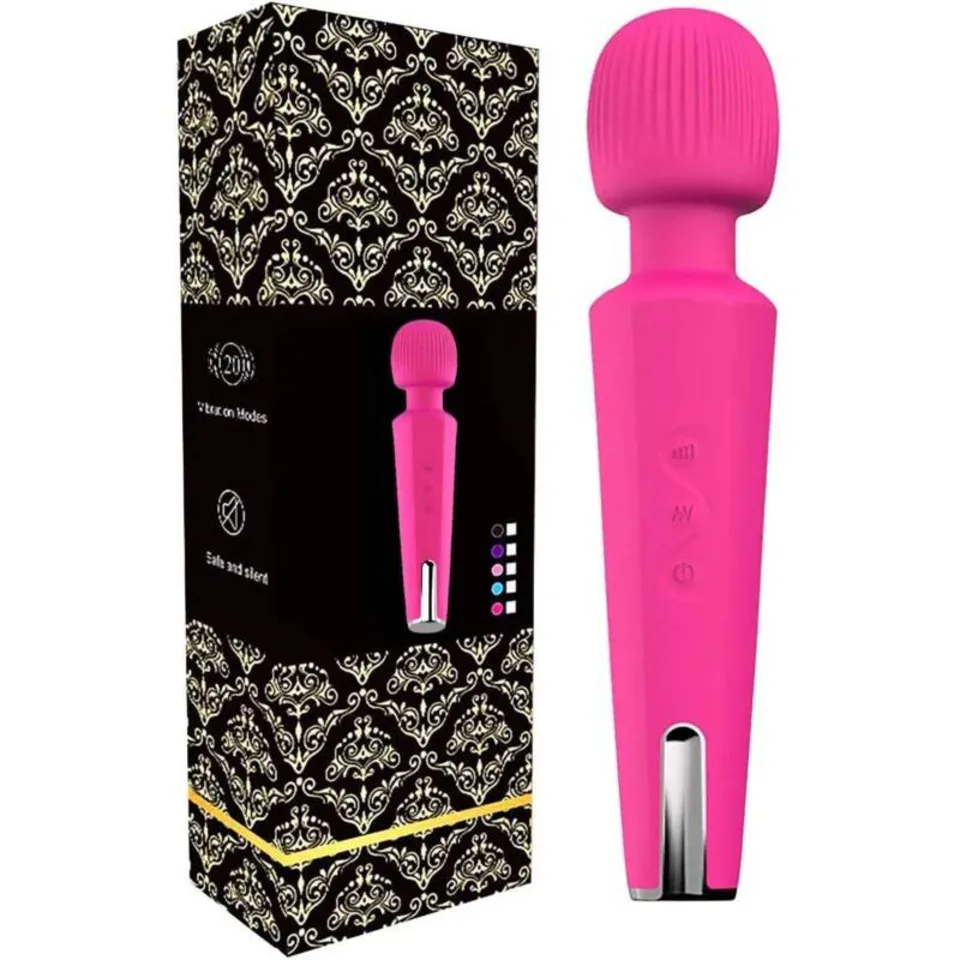 Magic Wand Women Av Big Body Massage Vibrator Nipple G Stimulate Spot Sex Toys Plug Charge Silicone Vibrator