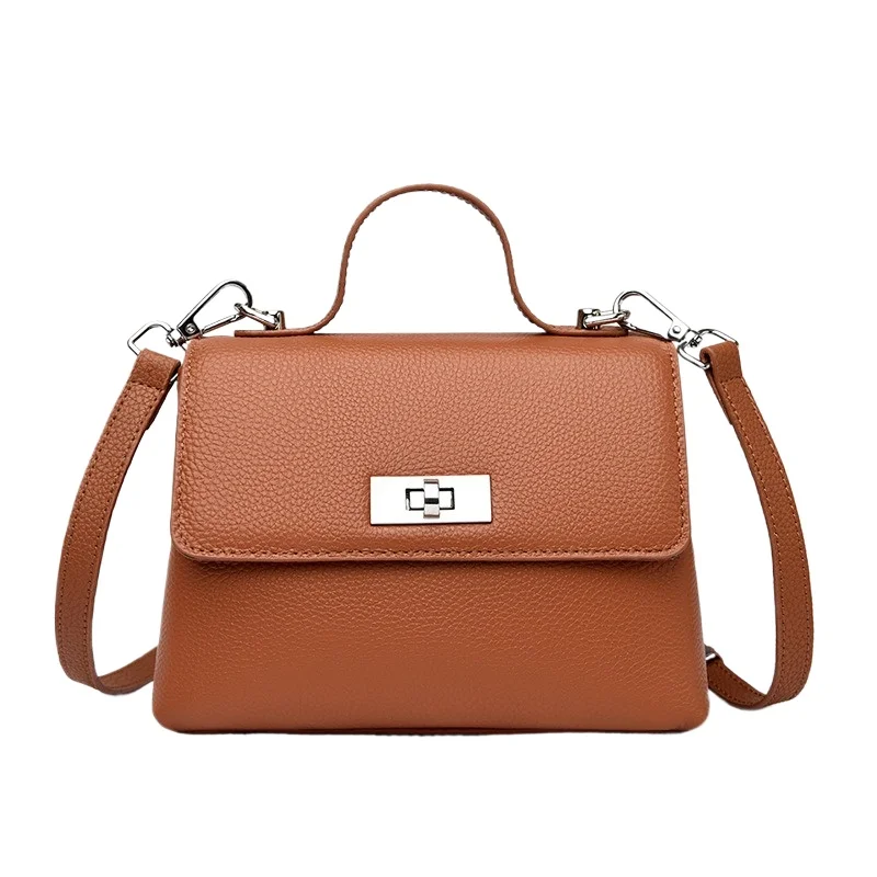 

Women's Small Soft Genuine Leather Shoulder Bag Convertible Crossbody Bag Lightweight Minimalist Versatile Work Everyday
