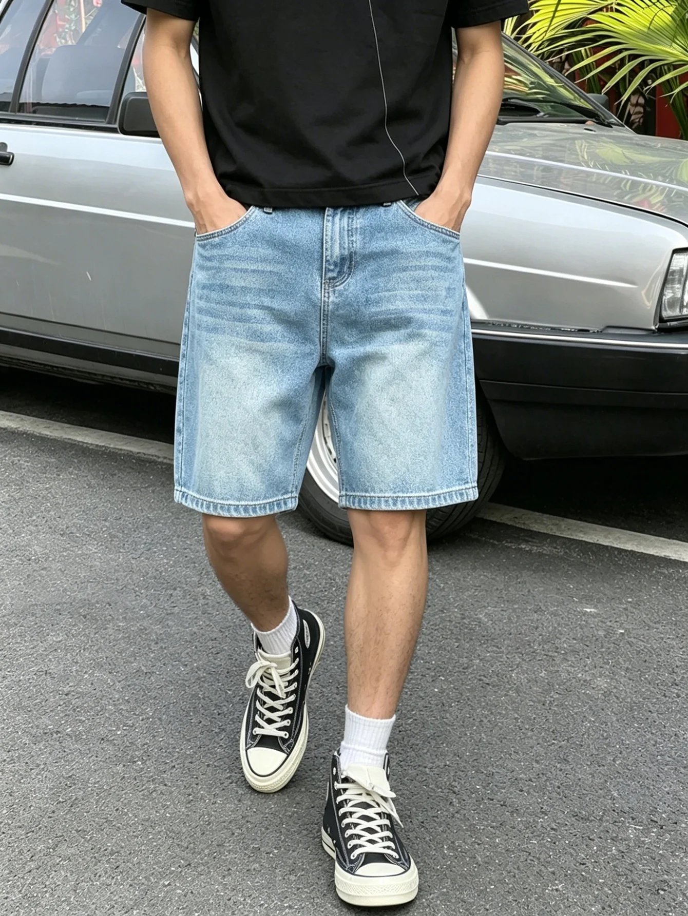 Shorts en jean bleu décontract - Men Fashion Korean Style avis et prix