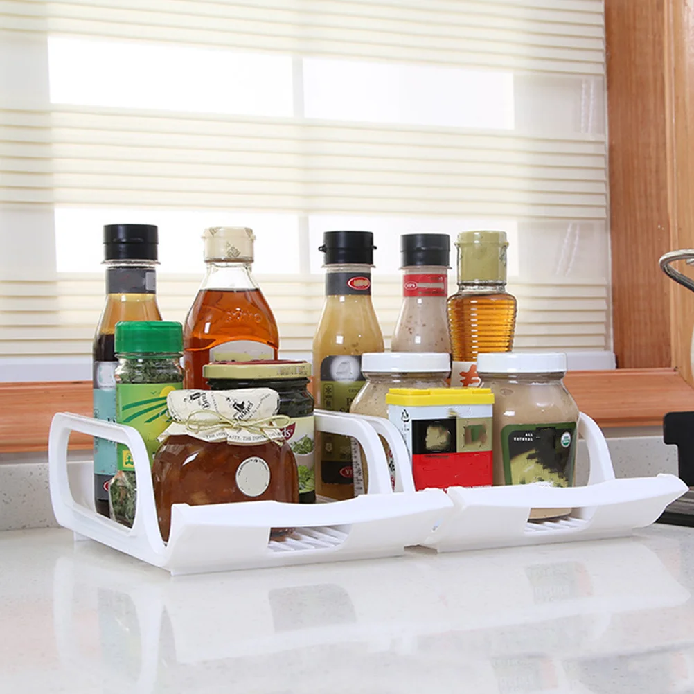 

2Pcs Drink Storage Rack and Practical for Refrigerator Freezer Food Organizer Storage Rack Bowl Vegetable Holder