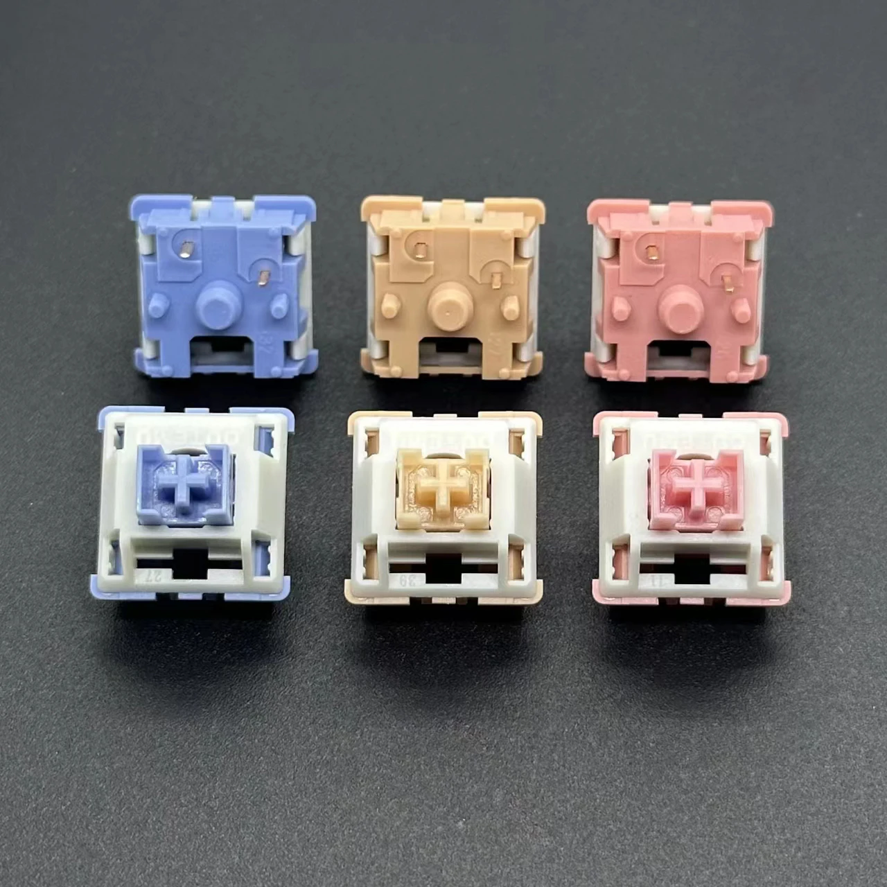 Outemu Switches Silent Cream Peach Mechanical Keyboard Switch 5Pin Linear Clicky Lemon Blue Yellow Custom RGB Gaming MX Switches