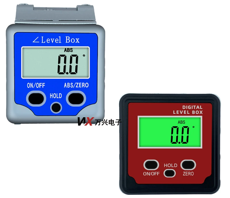 Digital display goniometer inclinometer horizontal measurement 360-degree strong magnetic electronic goniometer Level Box mini