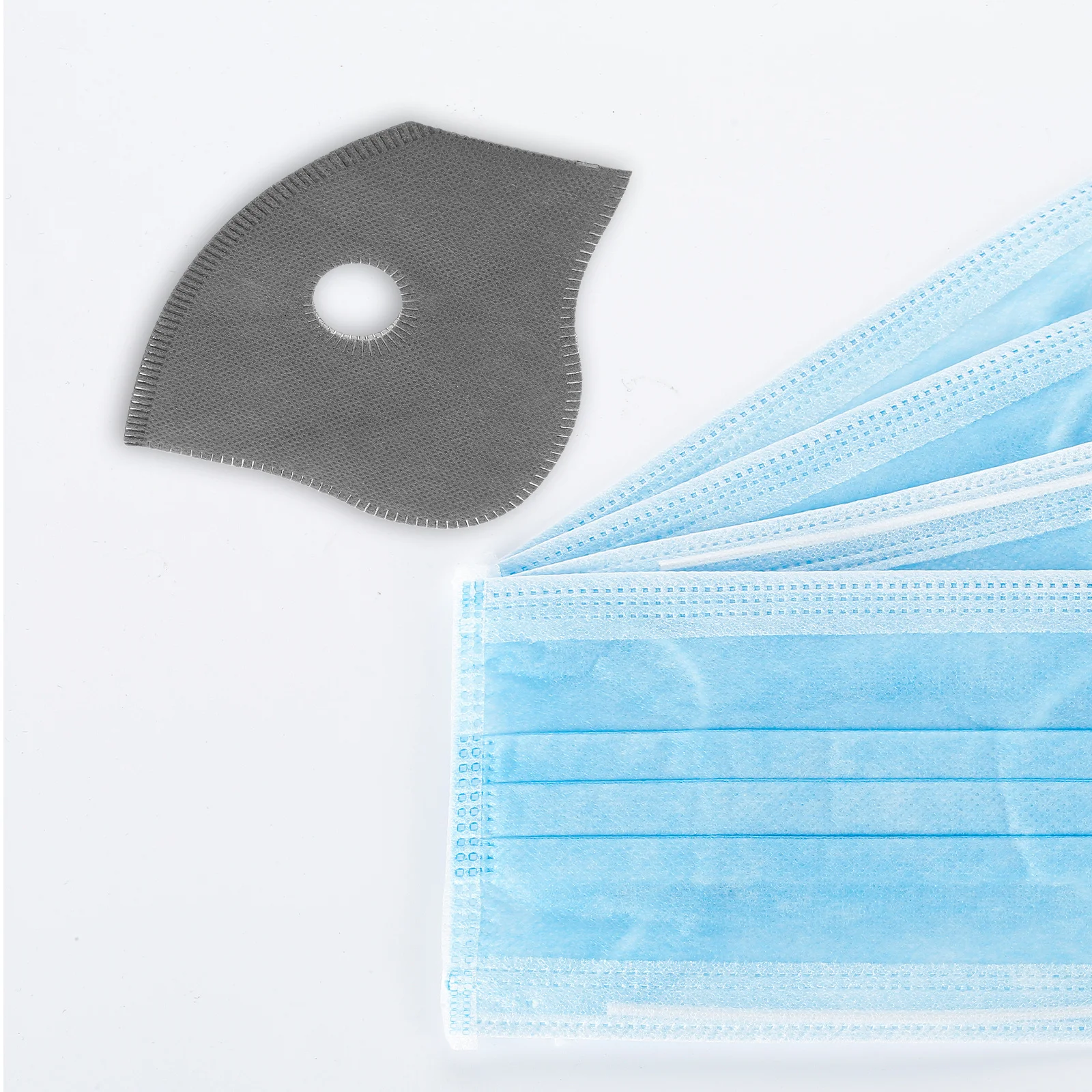 

5 Layers Mask Replacement Filter for Bicycle Dust Windproof Outdoor Cycling Sports Reusable Washable Breathable