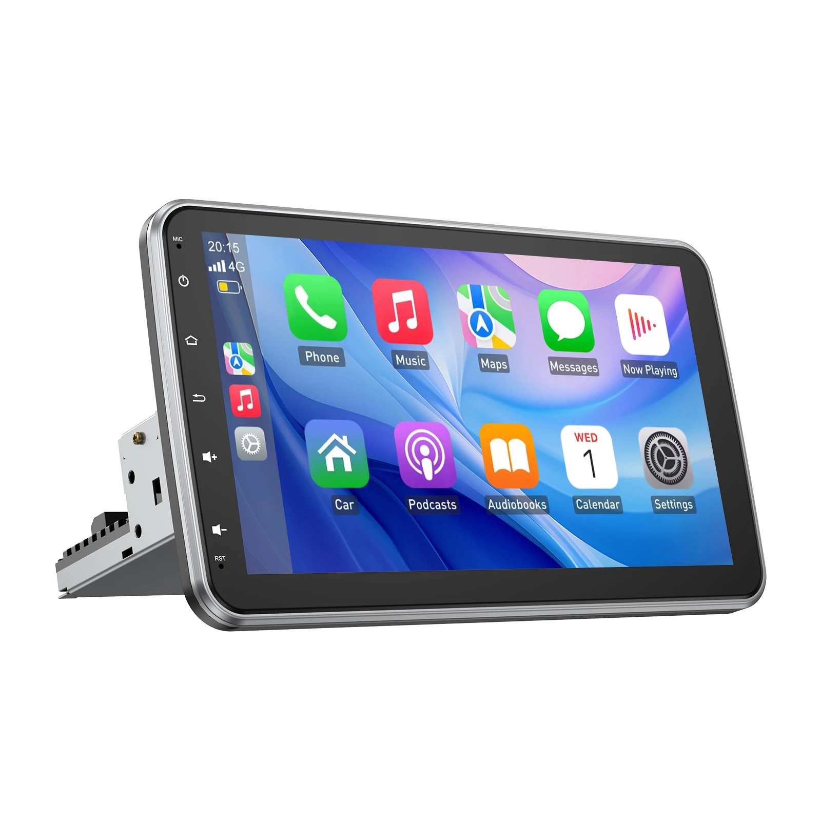 ESSGOO 10,1 Zoll Universal-Drehbildschirm-Autoradio 1Din, drehbarer Multimedia-Player, 4GB 64GB, Carplay, Android Auto, Autoradio mit GPS