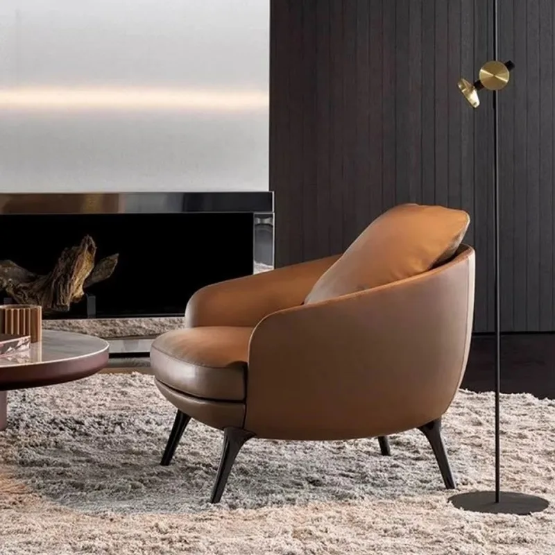 - غرفة معيشة بسيطة جدًا وأريكة شرفة | كرسي صالة قماش فاخر وخفيف الوزن بطباعة نمر #2