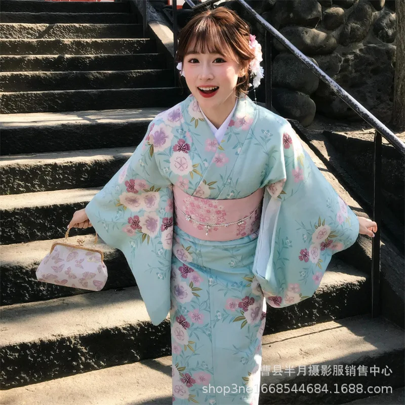 Nouveau Kimono amélioré japonais traditionnel japonais Photo photographie dieu robe Yukata fille japonaise