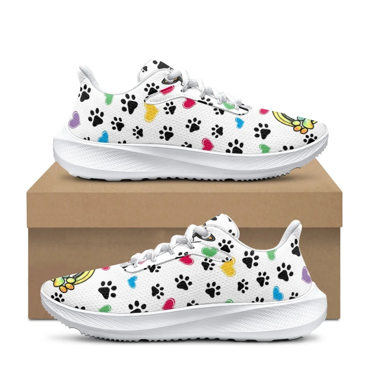 

Pet Groomer Dog Paw Pattern Women's Sneakers 2023 New Fashion Casual Teenage Girls Lightweight Flats Footwear Zapatillas Hombre